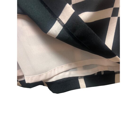 Chico's Pink and Black Paisley Plaid Short Shift Dress - Picture 5 of 9